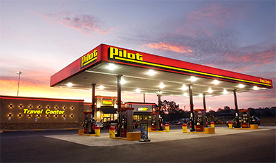 Pilot opens the company's first travel center in Canada.