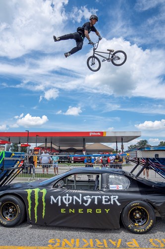 Florence SC Pilot Travel Center celebration with Monster Energy and BMX bikers