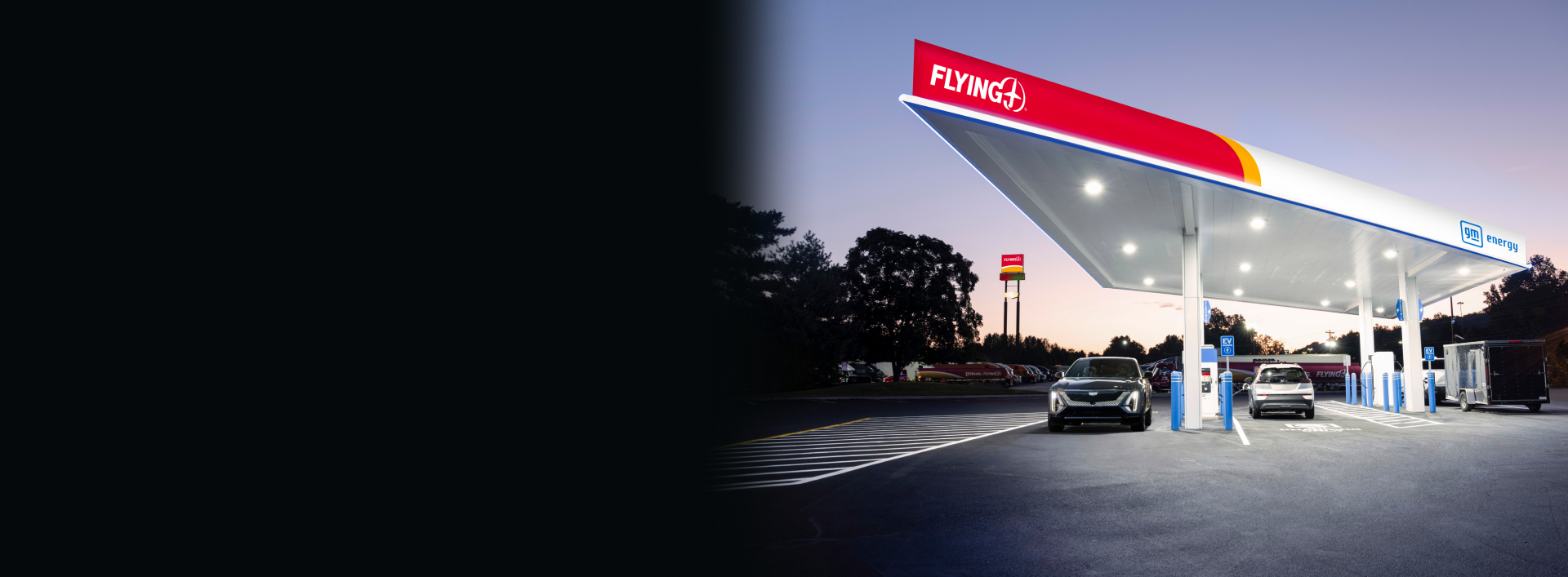 Pilot Flying J and GM UEnergy EV Canopy with electric vehicles charging